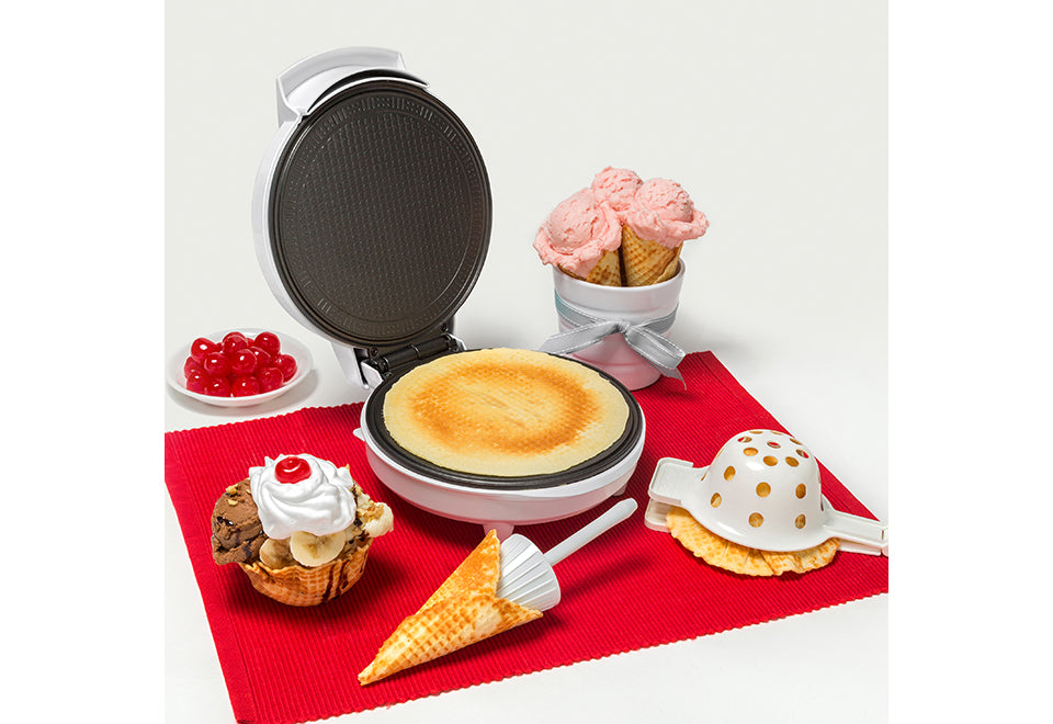 Máquina para hacer conos y tazones de waffle
