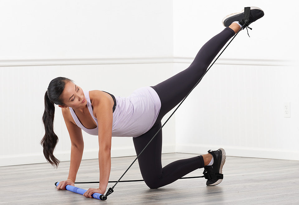 Tragbare Yoga- und Pilatesstange