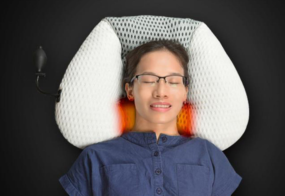 Höhenverstellbares Massagekissen mit Wärmefunktion