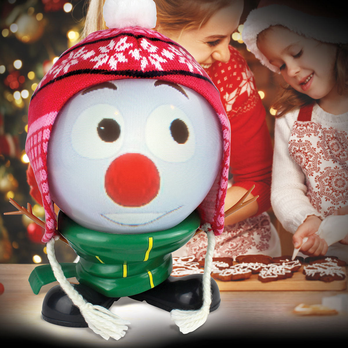 Animierter sprechender Schneemann