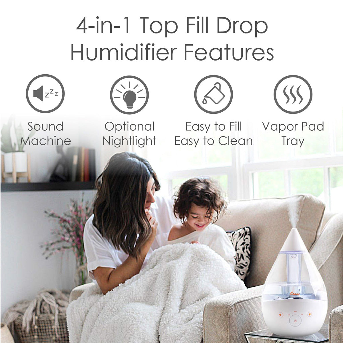 Humidificador para dormir con sonidos relajantes