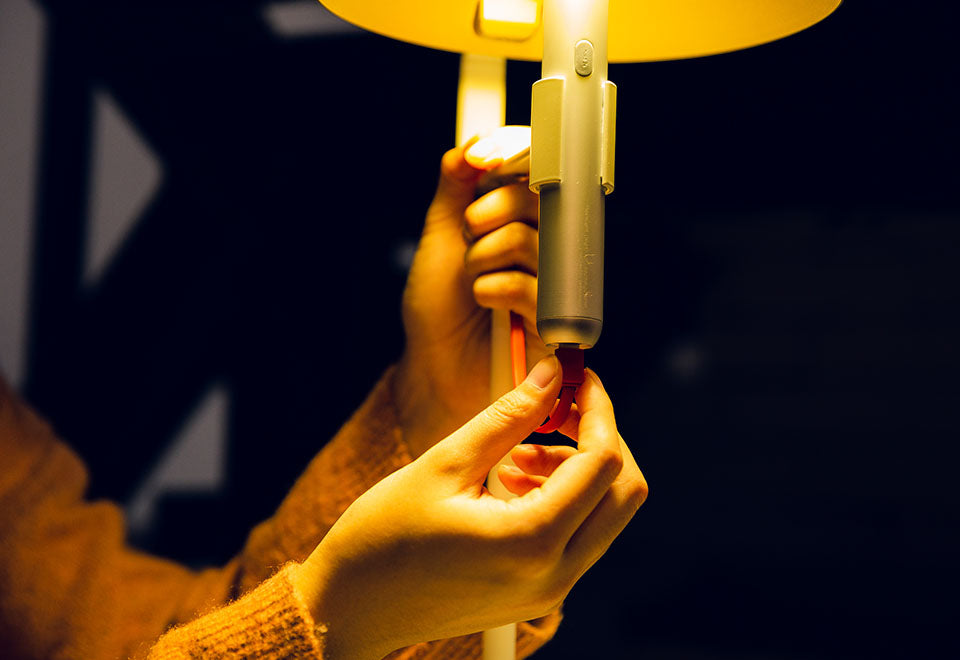 Taschenlampen-Schreibtischleuchte