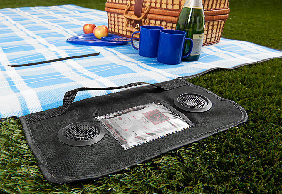 Picknickdecke mit Lautsprecher