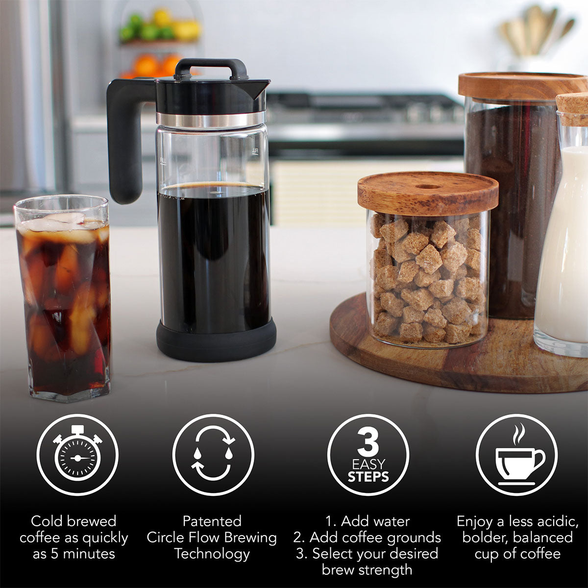 Cafetera de café frío instantáneo