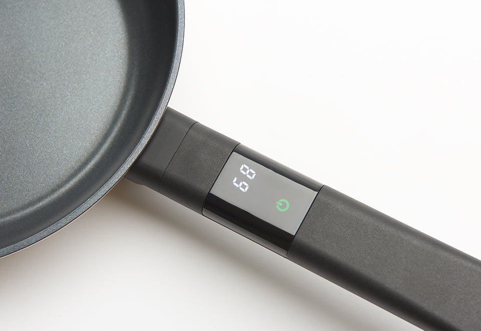 Digital Temperature Display Fry Pan