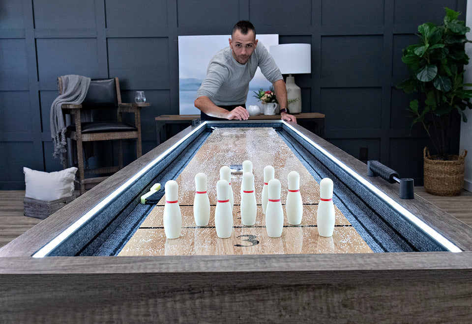 9' beleuchtetes LED-Shuffleboard