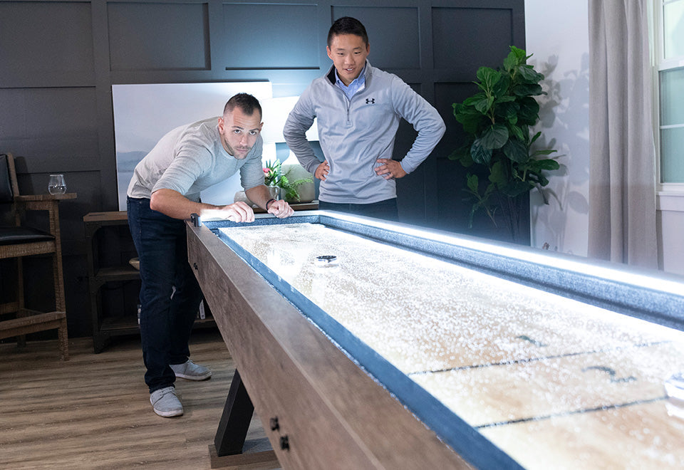 9' beleuchtetes LED-Shuffleboard