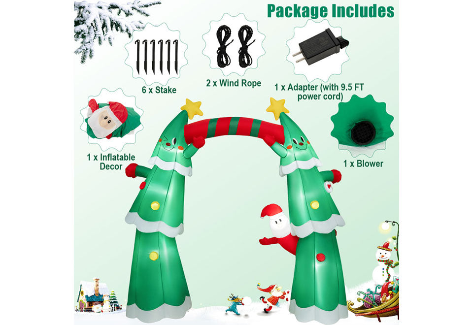 11-Ft. Inflatable Christmas Tree Archway