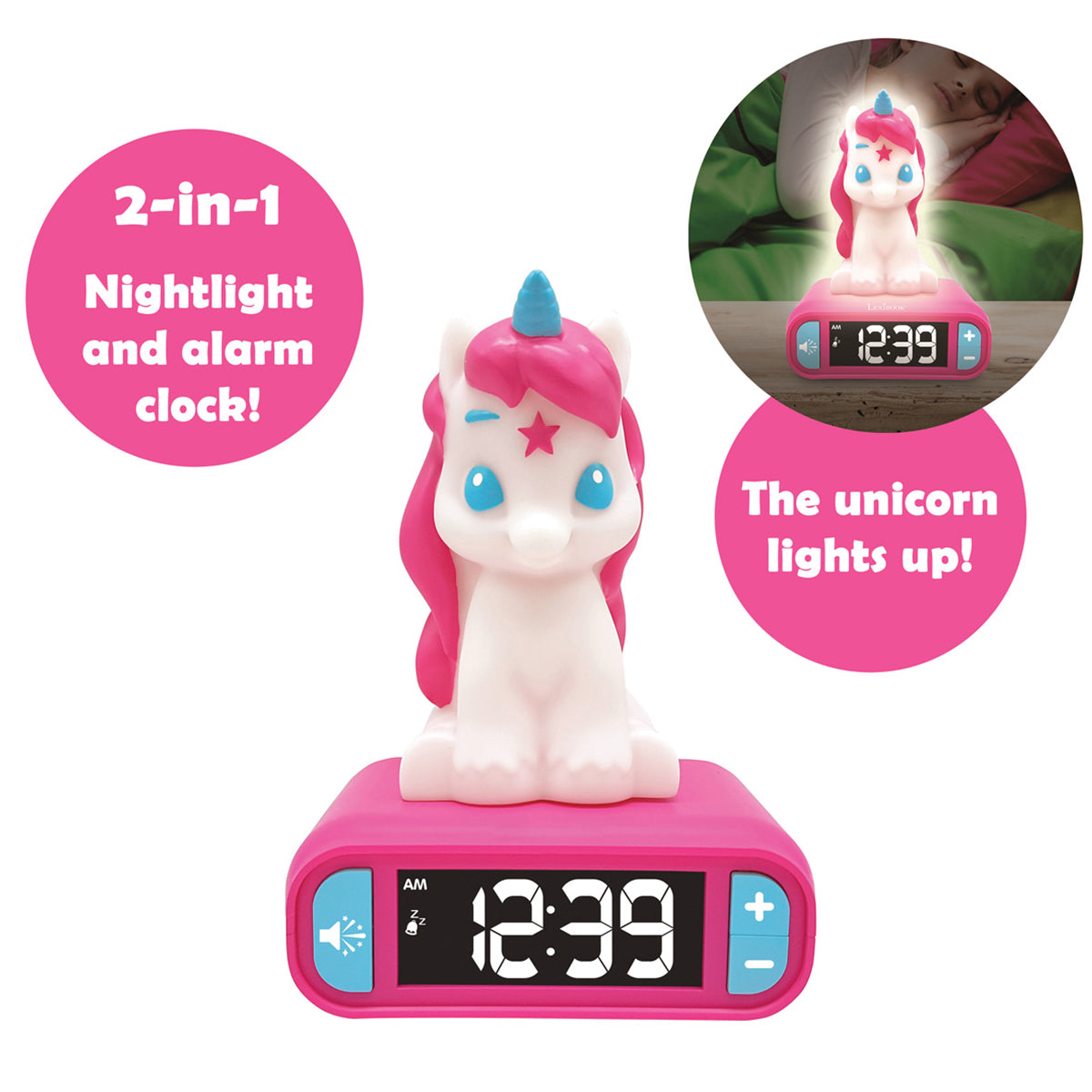 Digitaler Einhorn-Wecker mit Nachtlicht