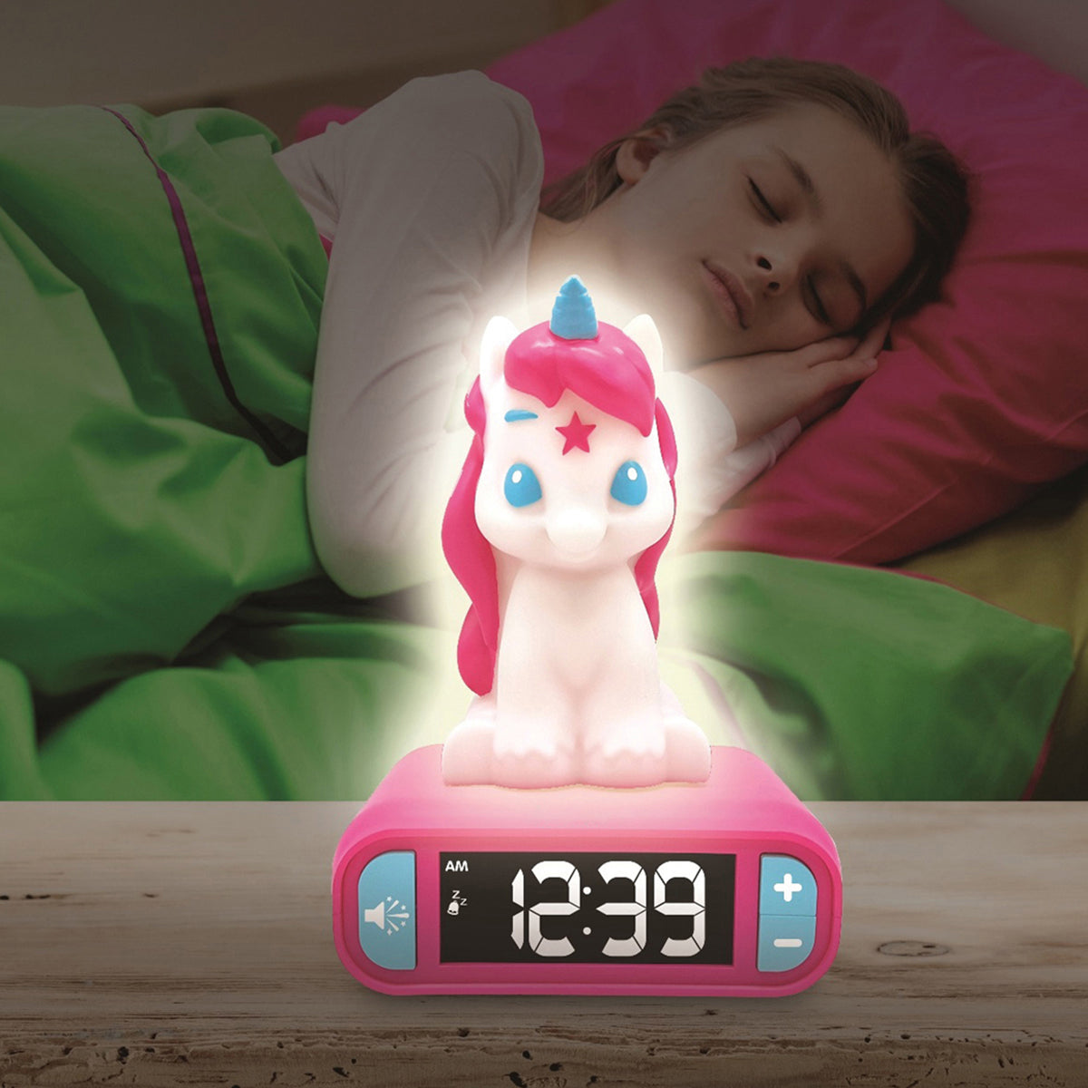 Digitaler Einhorn-Wecker mit Nachtlicht