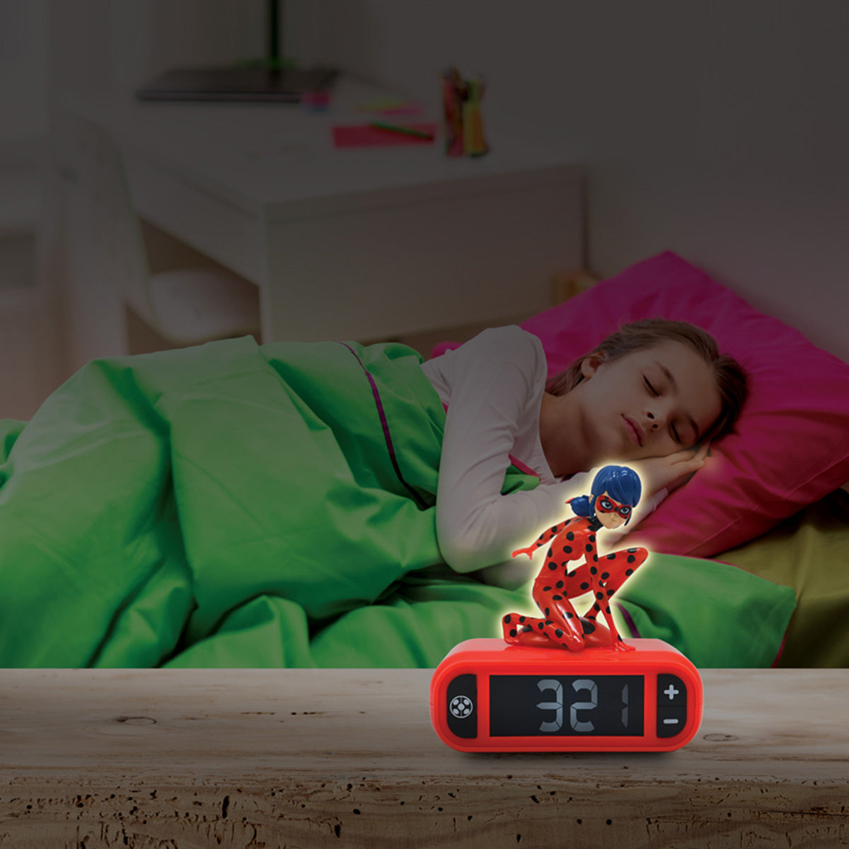 Miraculous Ladybug Digitaler Wecker mit Nachtlicht