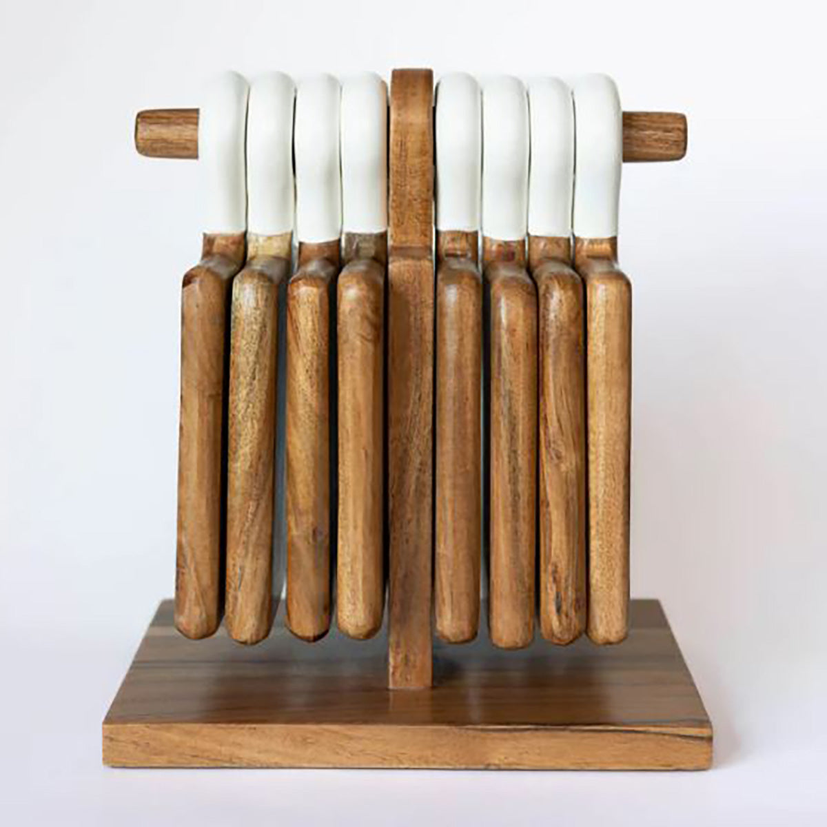 9-Piece Acacia Wood Charcuterie Board Set