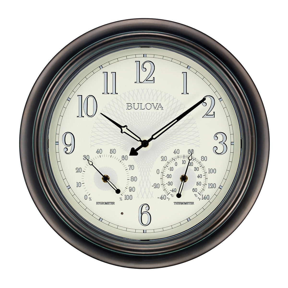 Reloj de pared para exteriores con LED Bulova Weather Master