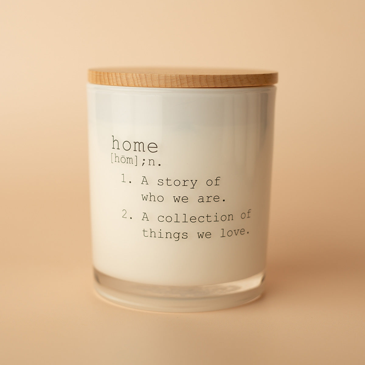 Vela de soja Home Definition