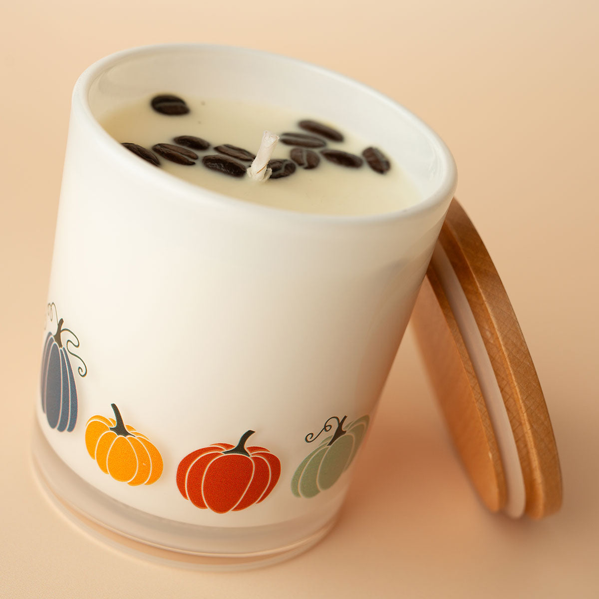 Herbst-Duftkerze – Kürbis-Design