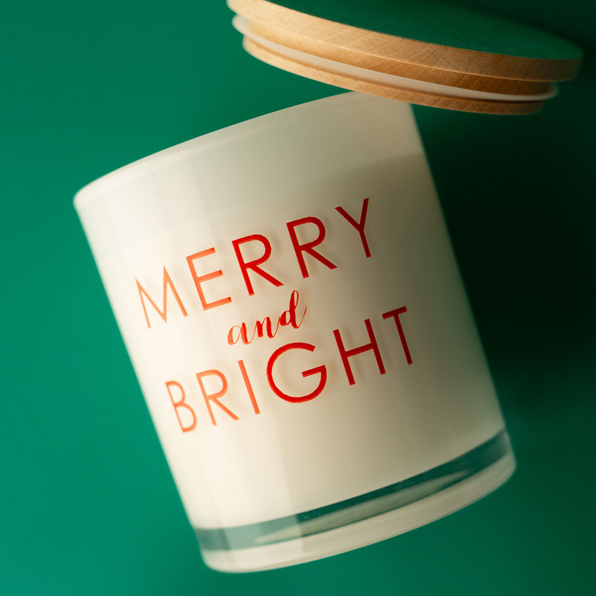 Kerstkaars met opdruk - Merry and Bright