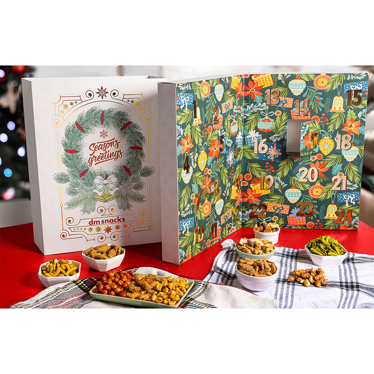 Damn, Man 24 Days of Gourmet Nuts and Snacks Advent Calendar
