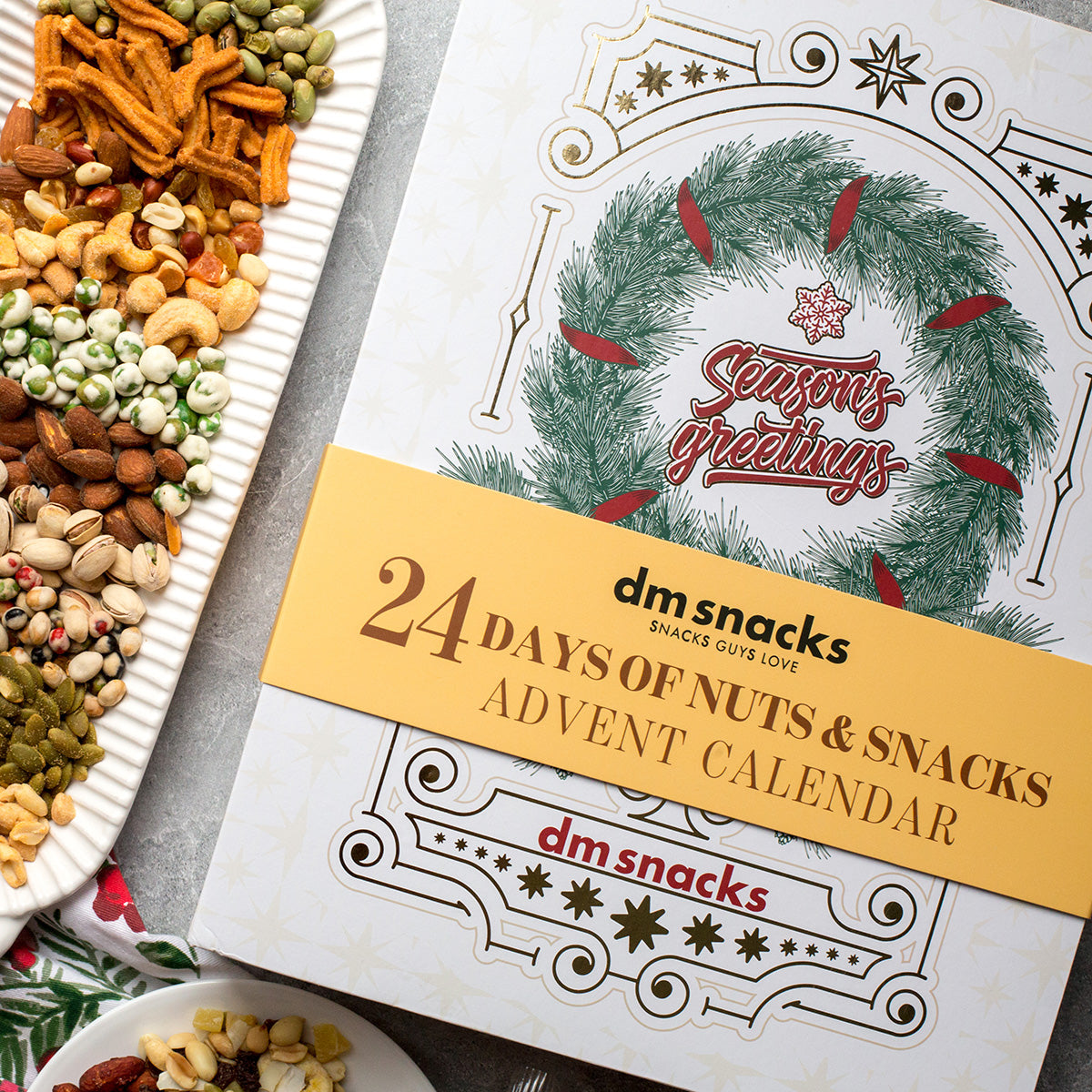 Damn, Man 24 Days of Gourmet Nuts and Snacks Advent Calendar