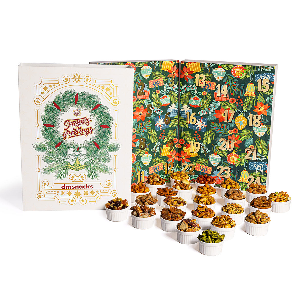 Damn, Man 24 Days of Gourmet Nuts and Snacks Advent Calendar