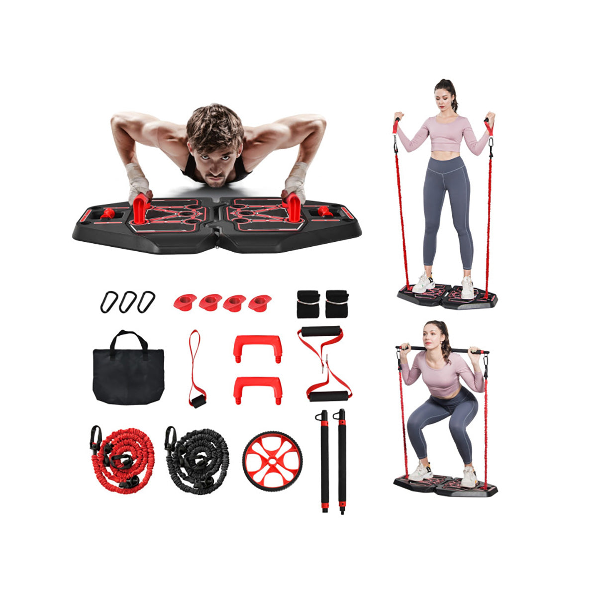 Tragbares All-in-One-Push-up-Board für das Heimtraining