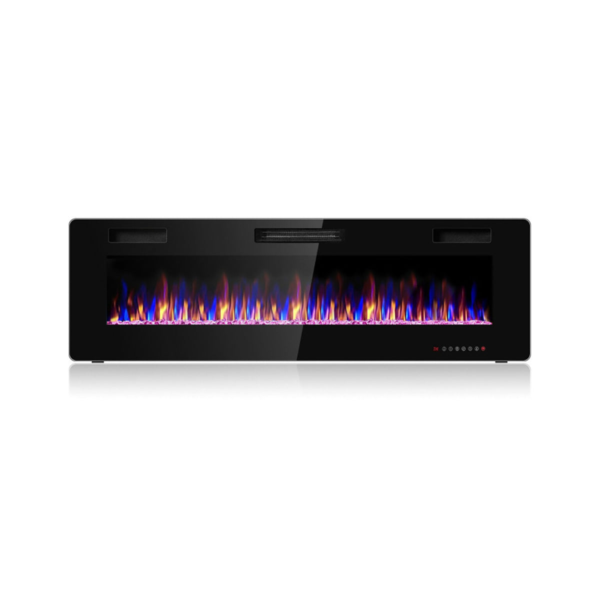 60'' ultraflacher elektrischer Kamin zum Wandeinbau oder zur Wandmontage