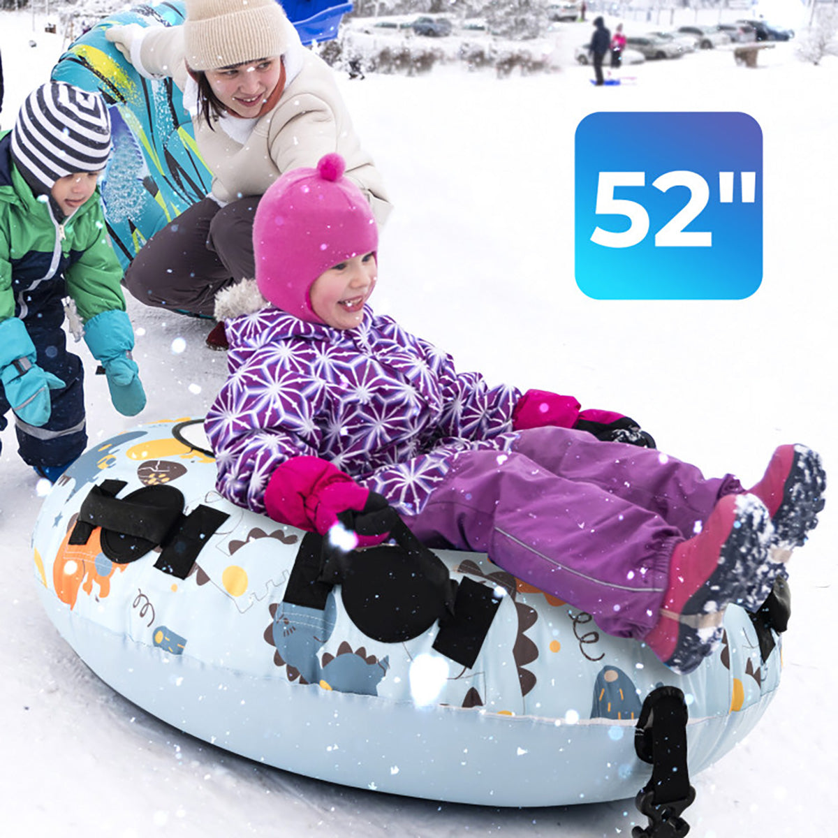52'' robuster aufblasbarer Schneeschlitten