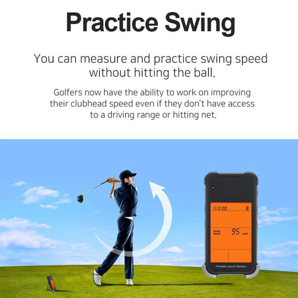 Tragbarer Golf-Launch-Monitor