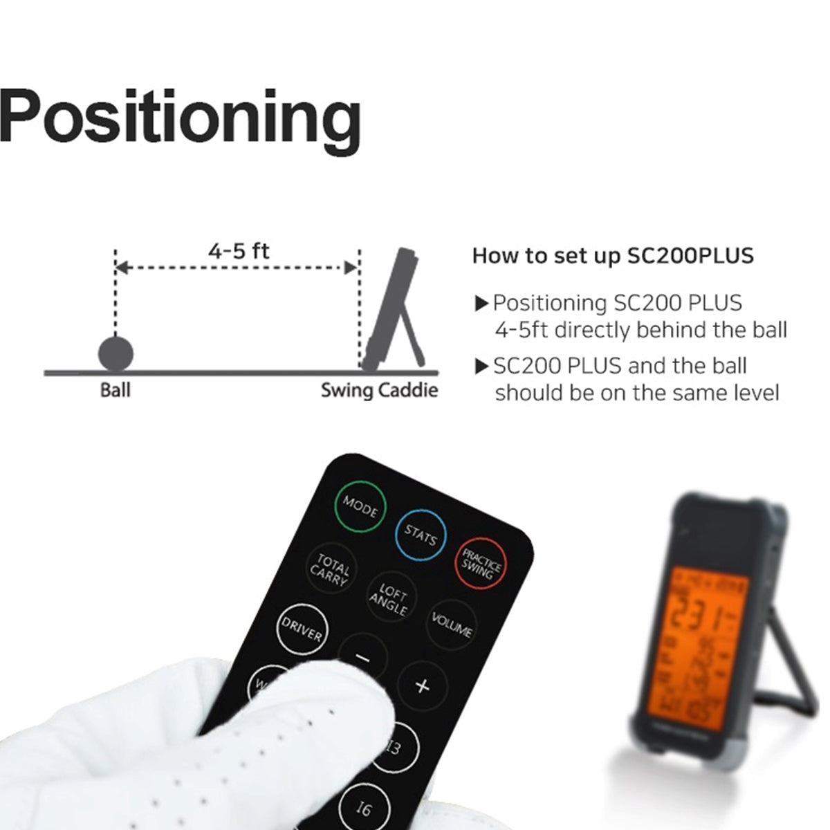 Tragbarer Golf-Launch-Monitor