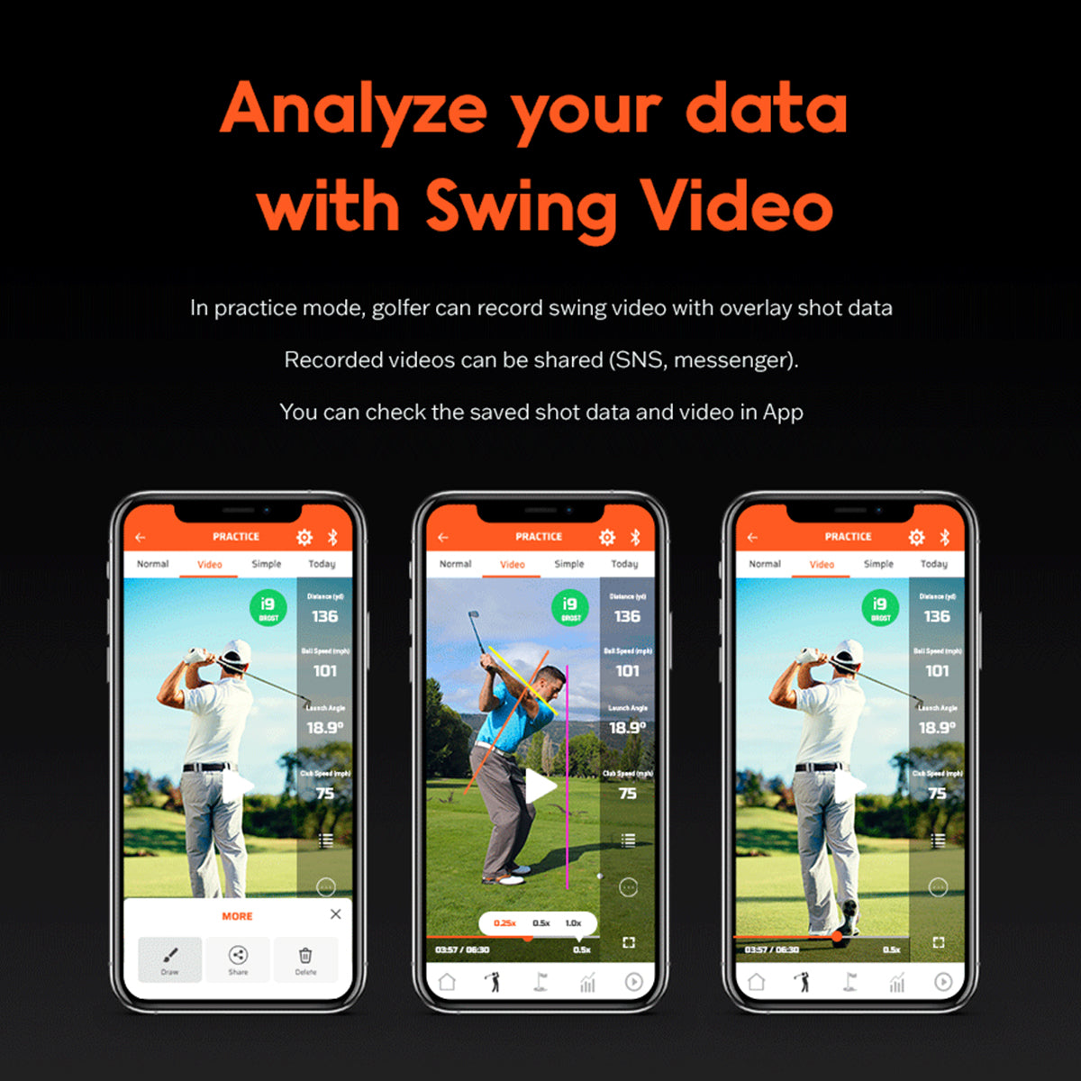 Tragbarer Golf-Launch-Monitor PRO