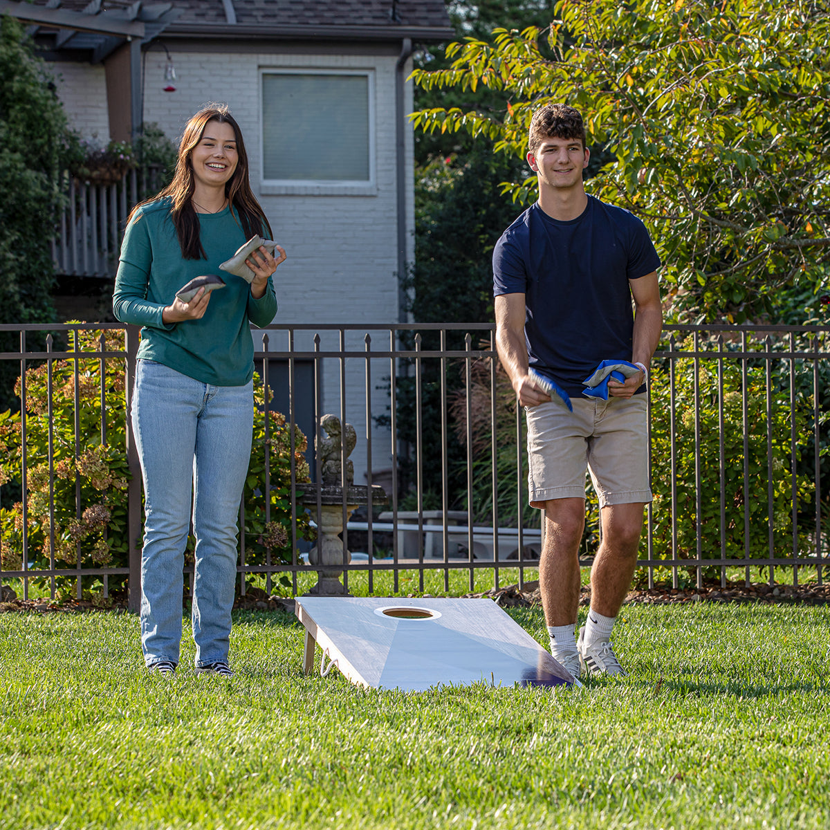 LED-Holz-Cornhole-Set