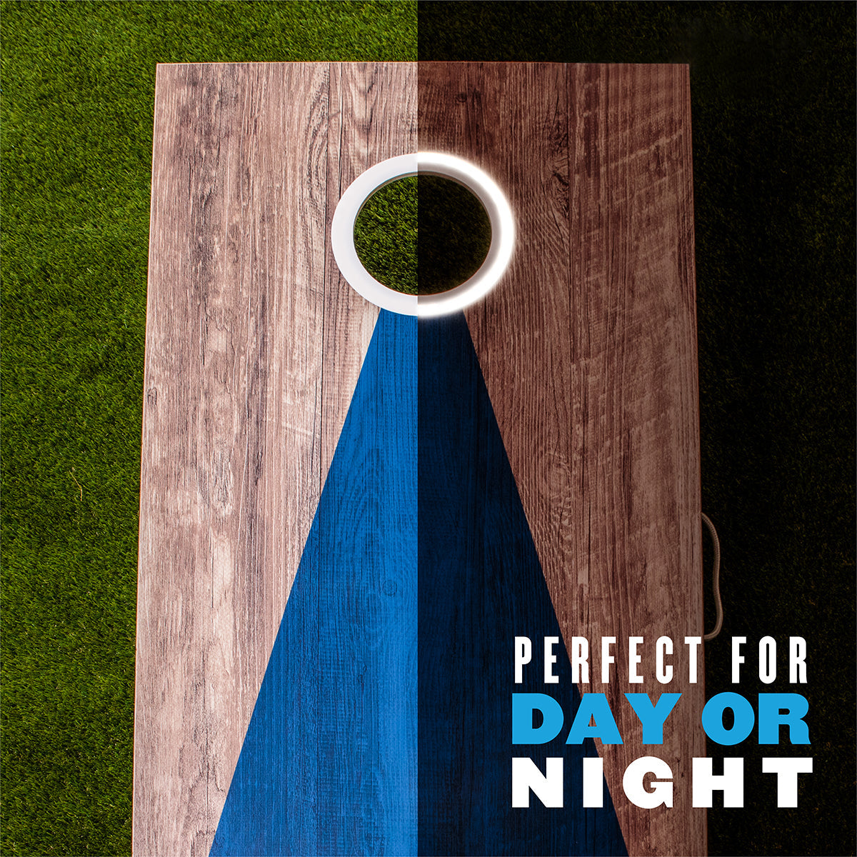 LED-Holz-Cornhole-Set