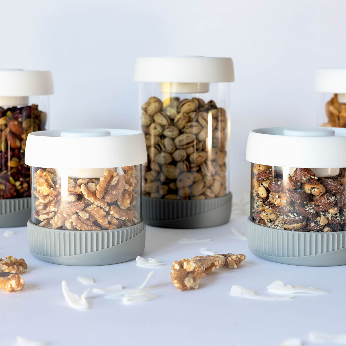 5-teiliges Glas-Vakuum-Vorratsdosen-Set