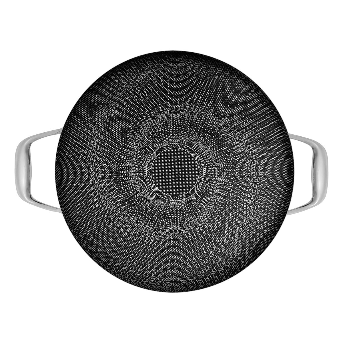Sartén sauté híbrida antiadherente de acero inoxidable de 5 cuartos con tapa