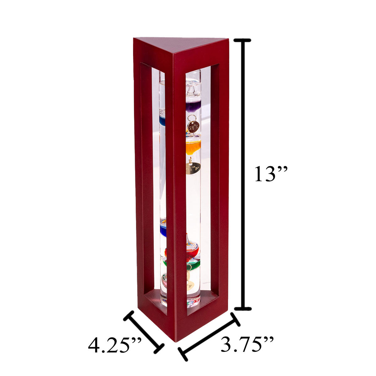 13-Zoll-Galileo-Thermometer mit Gewichten