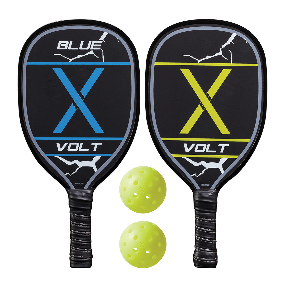 Set de 2 palas de pickleball de madera