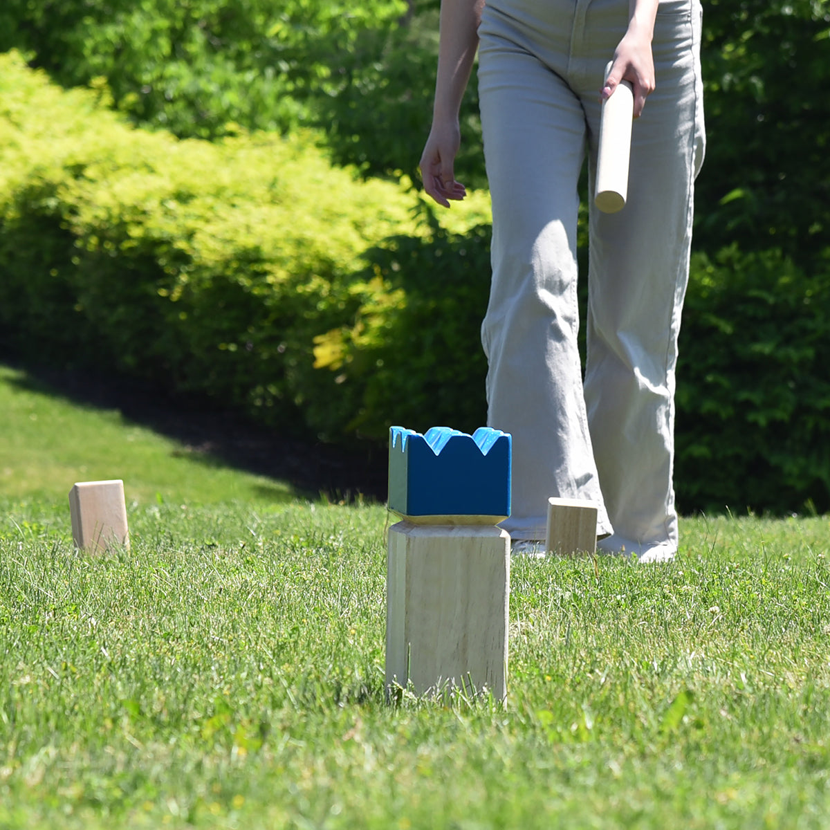 Juego de Kubb de madera