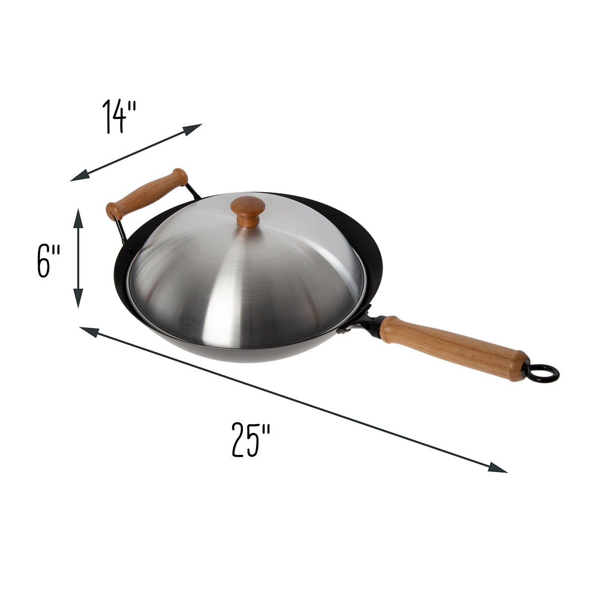 10-delige 14'' antiaanbak-wokset