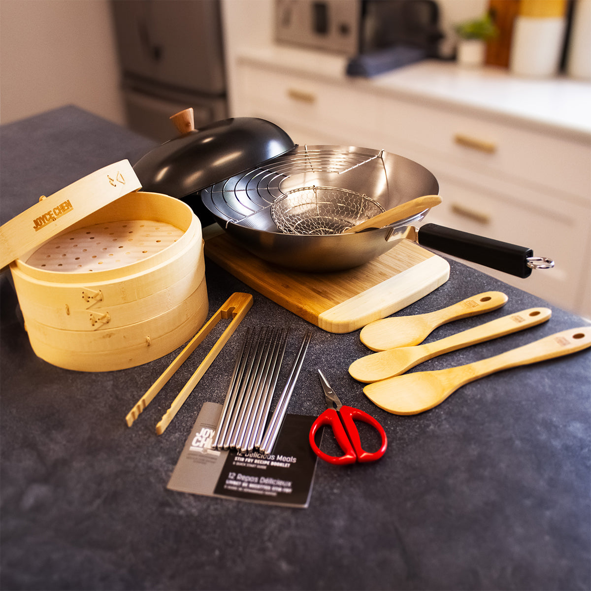 12-teiliges 14-Zoll-Wok-Set