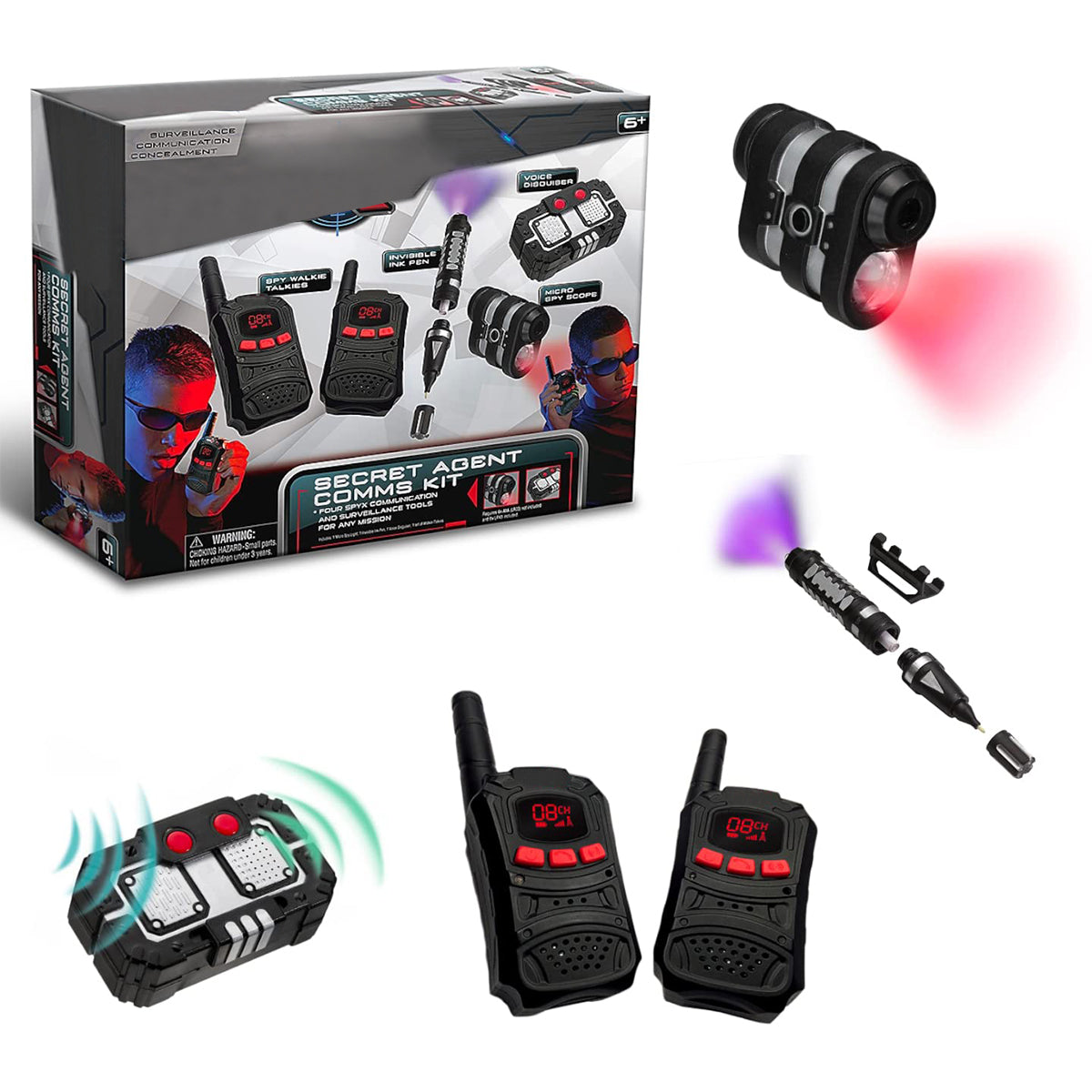 Kit de comunicaciones para agentes secretos