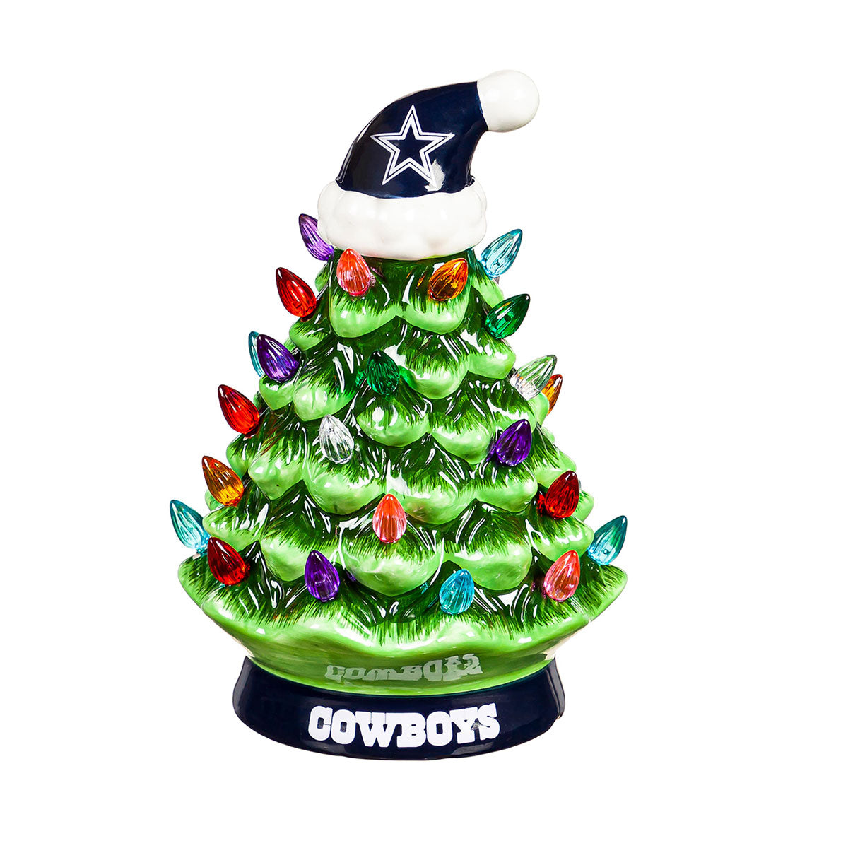8-Inch LED Ceramic Christmas Tree Tabletop Decoration
