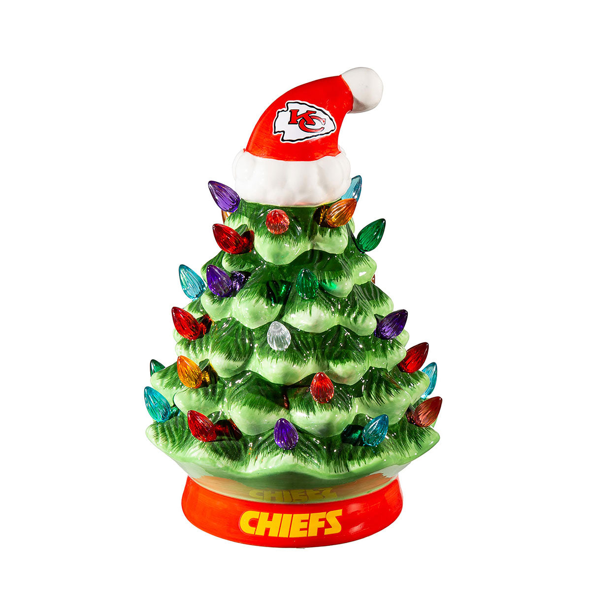 8-Inch LED Ceramic Christmas Tree Tabletop Decoration