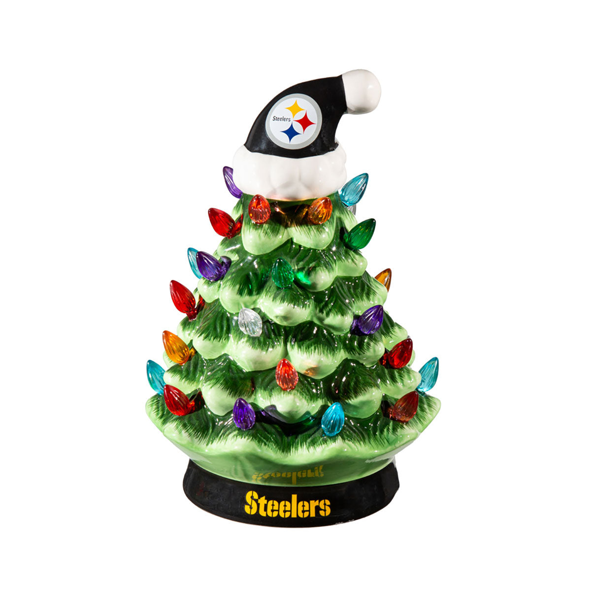 8-Inch LED Ceramic Christmas Tree Tabletop Decoration