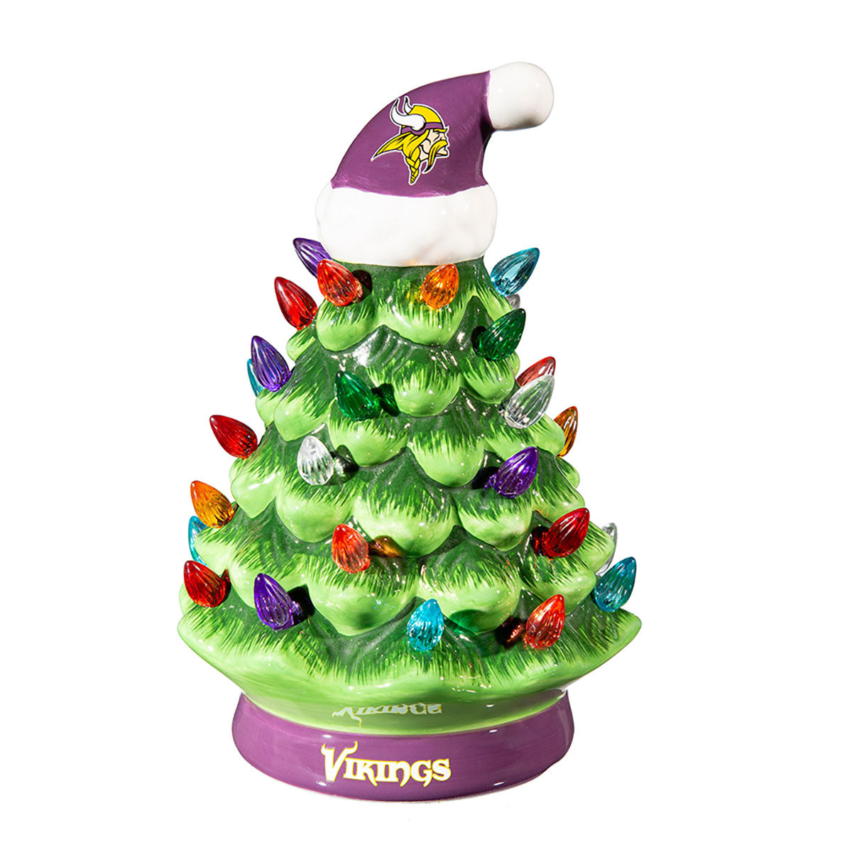 8-Inch LED Ceramic Christmas Tree Tabletop Decoration