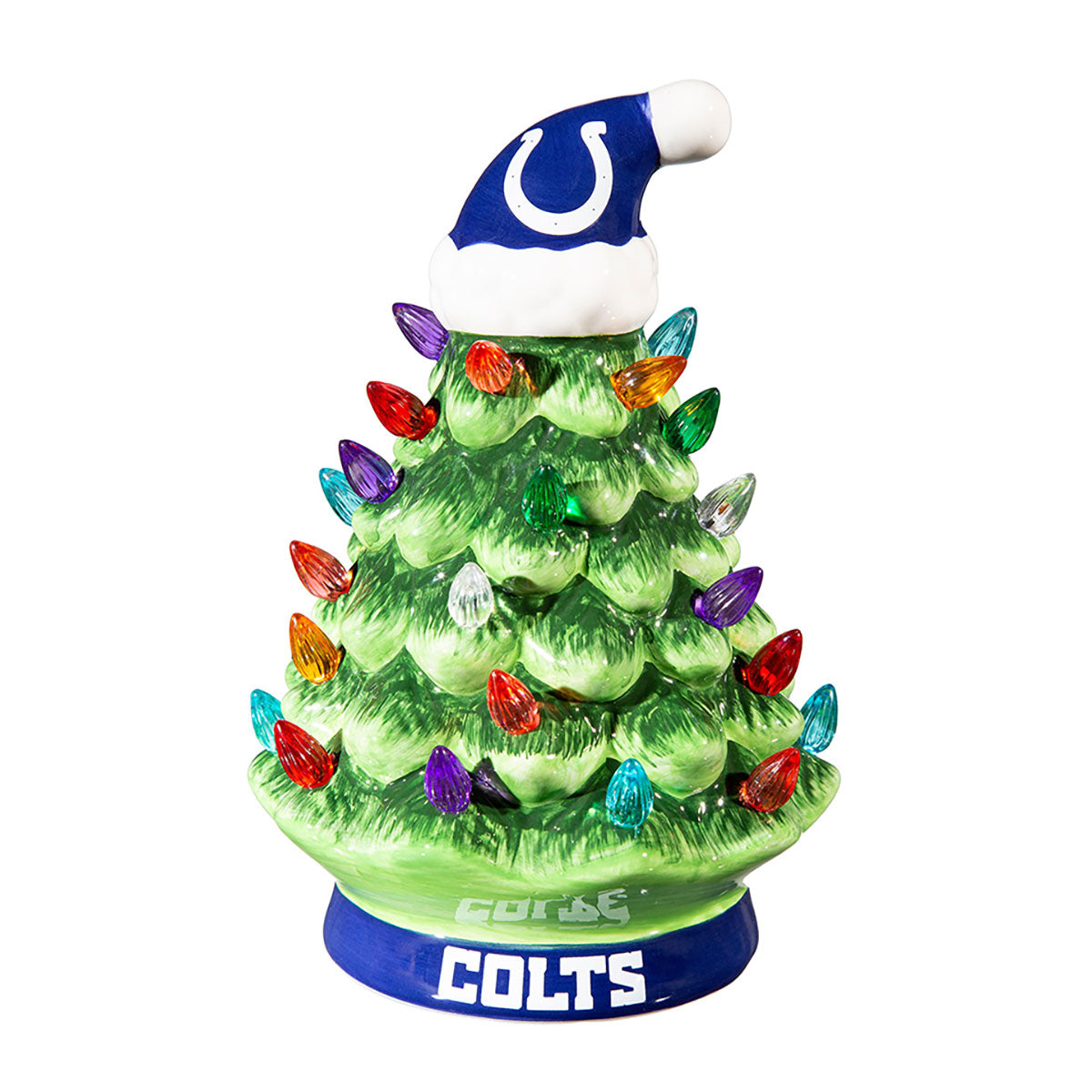 8-Inch LED Ceramic Christmas Tree Tabletop Decoration
