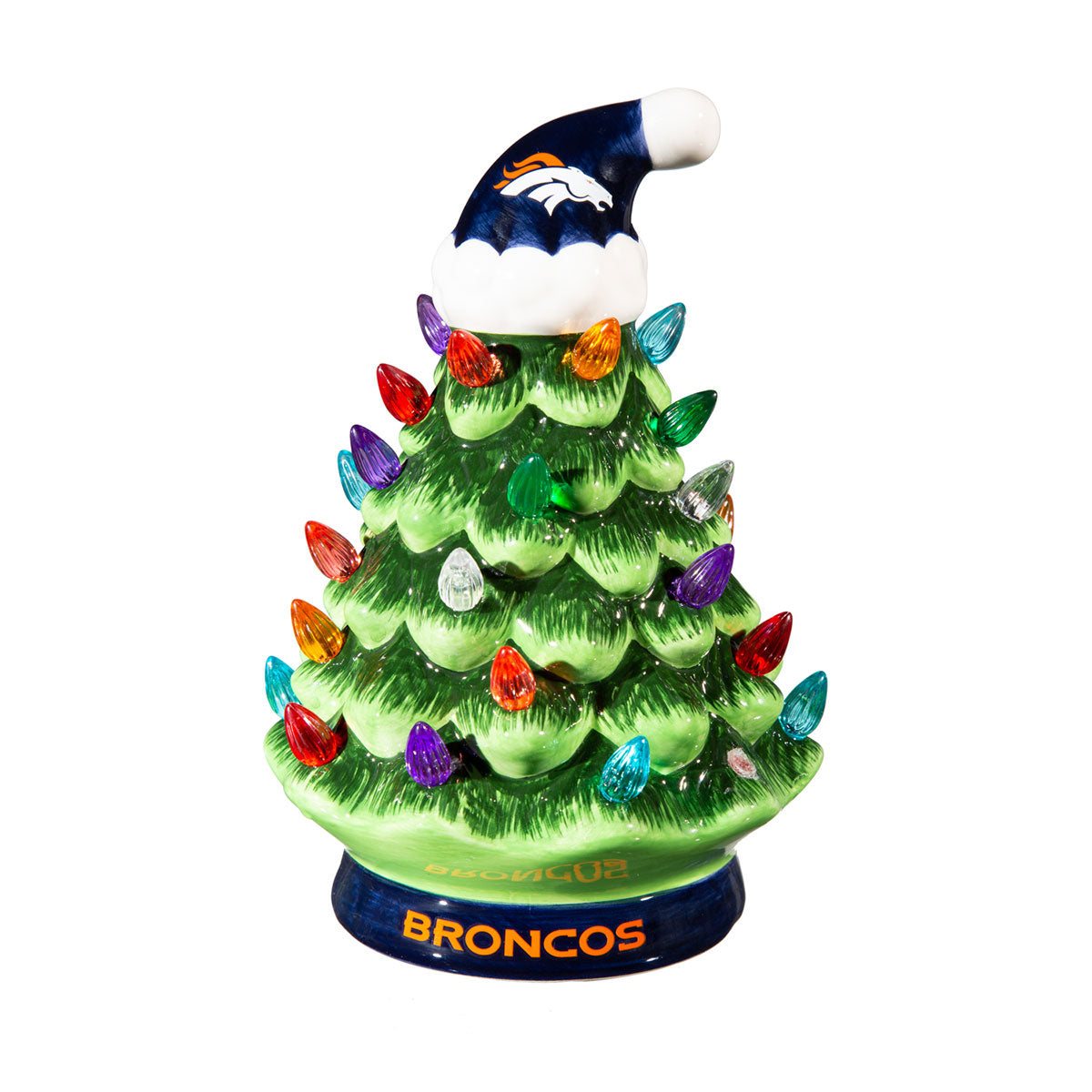 8-Inch LED Ceramic Christmas Tree Tabletop Decoration