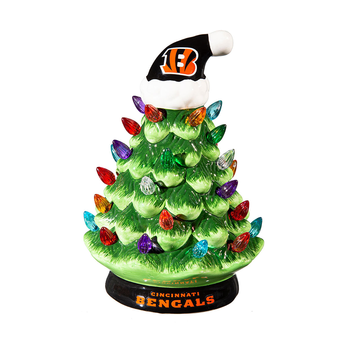 8-Inch LED Ceramic Christmas Tree Tabletop Decoration