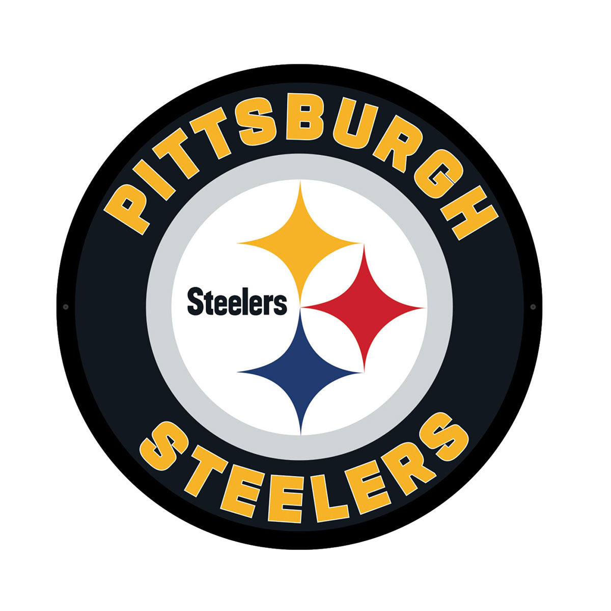NFL Hintergrundbeleuchtetes, rundes Wand-Schild mit Vollkantenbeleuchtung