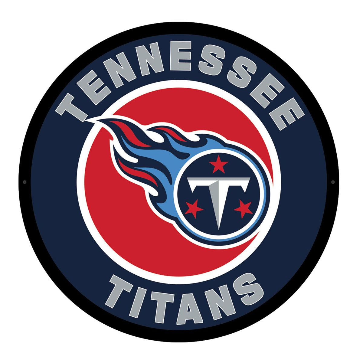 NFL Hintergrundbeleuchtetes, rundes Wand-Schild mit Vollkantenbeleuchtung