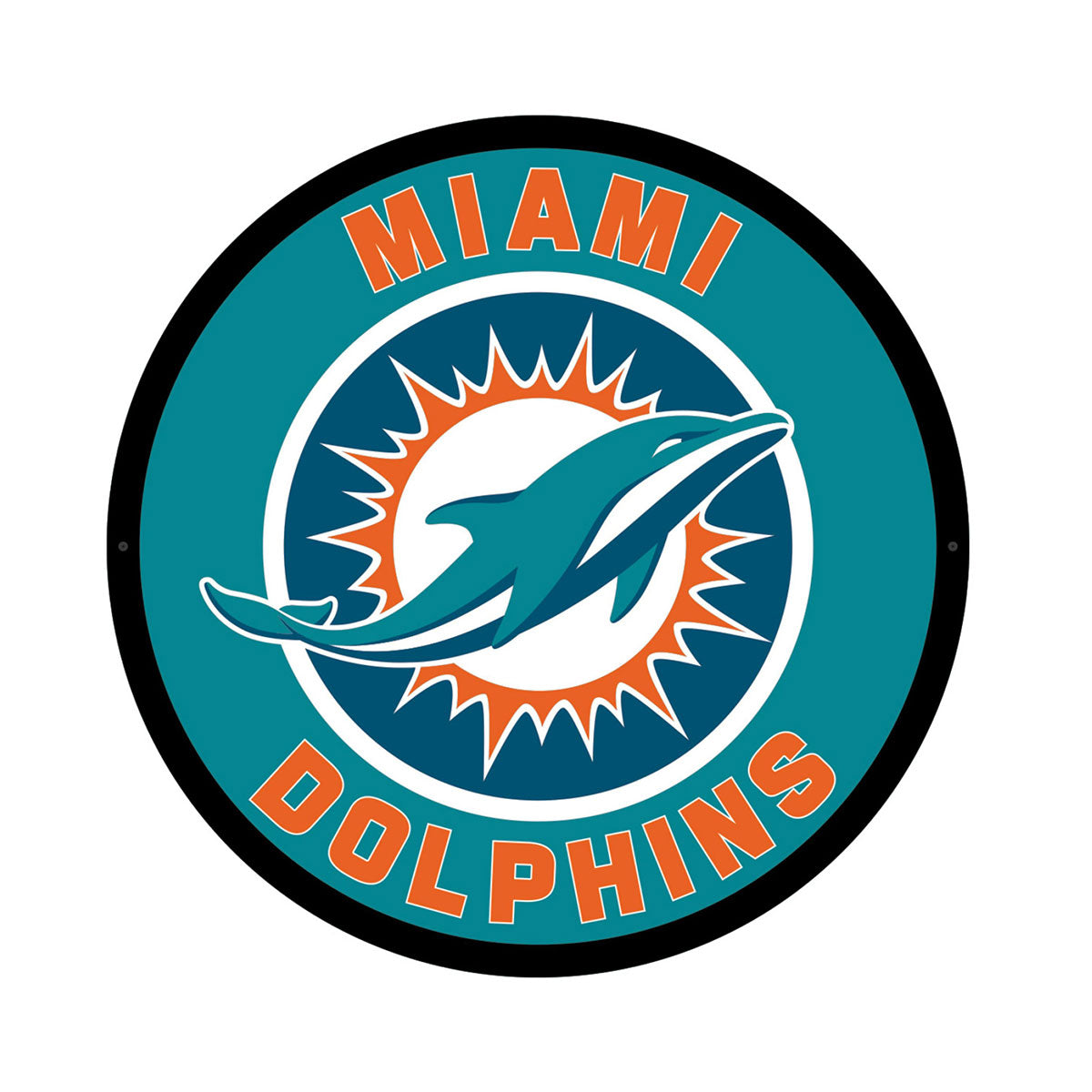 NFL Hintergrundbeleuchtetes, rundes Wand-Schild mit Vollkantenbeleuchtung