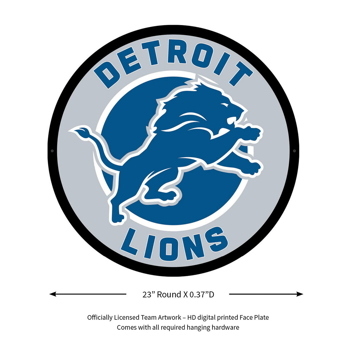 NFL Hintergrundbeleuchtetes, rundes Wand-Schild mit Vollkantenbeleuchtung
